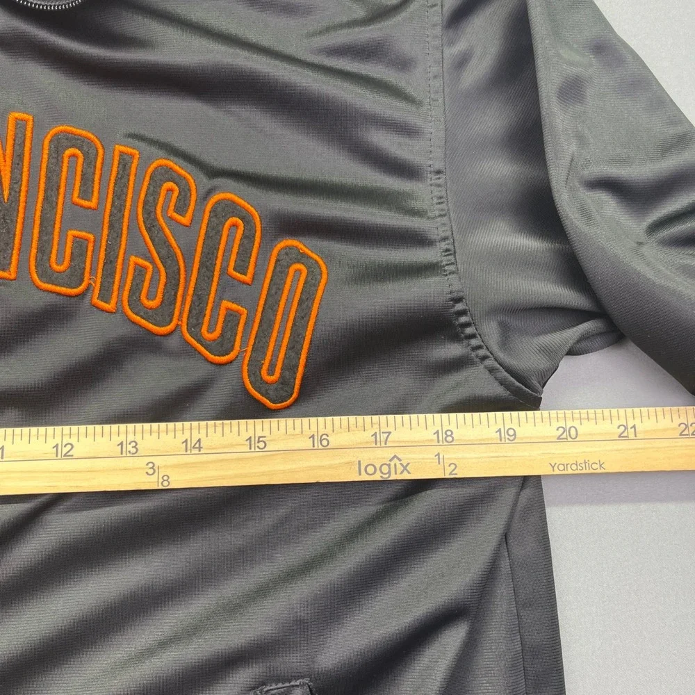 Renegade San Francisco Giants Jacket MLB Full Zip Track Black Orange L (16-18) - Picture 3 of 8